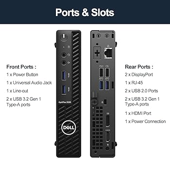 Dell OptiPlex 3000 ミニPC Windows 11 Pro Dell Windows 11 Pro Desktop Computer PC Up To i7 8th Gen